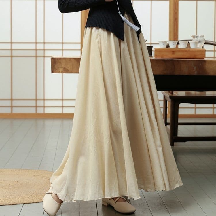 フォーマルカジュアル 優美なロングスカート