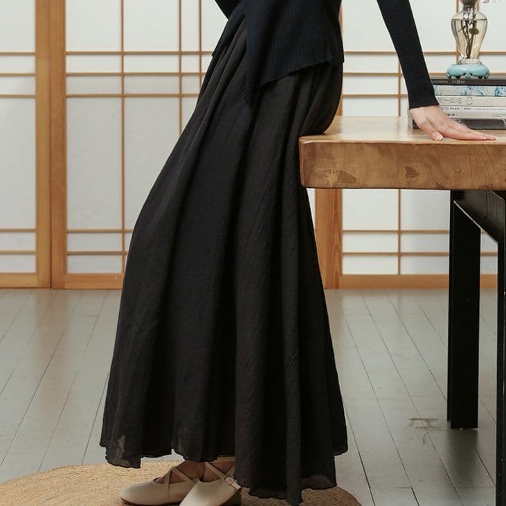 フォーマルカジュアル 優美なロングスカート