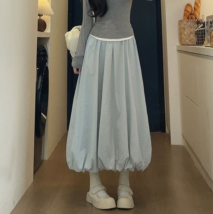 フォーマルカジュアル ふんわりバルーンスカート