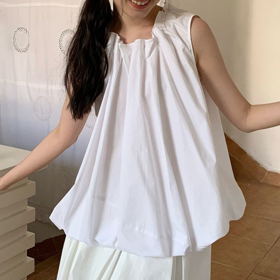フォーマルカジュアル 優美なギャザーブラウス