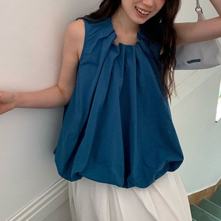 フォーマルカジュアル 優美なギャザーブラウス