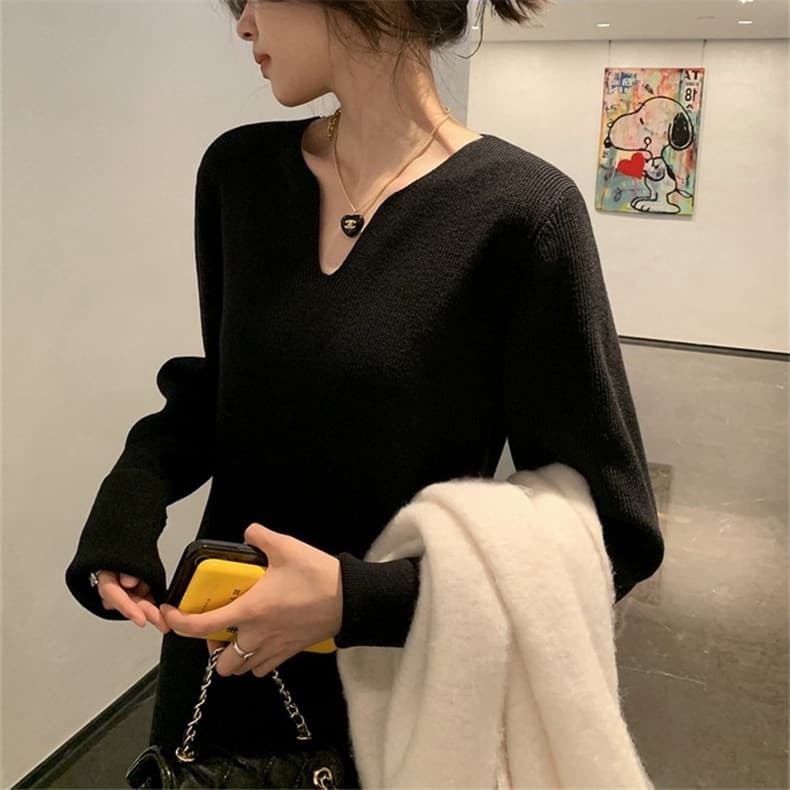 フォーマルカジュアル 通勤用ニット編みワンピース長袖きれいめ体型カバー新作